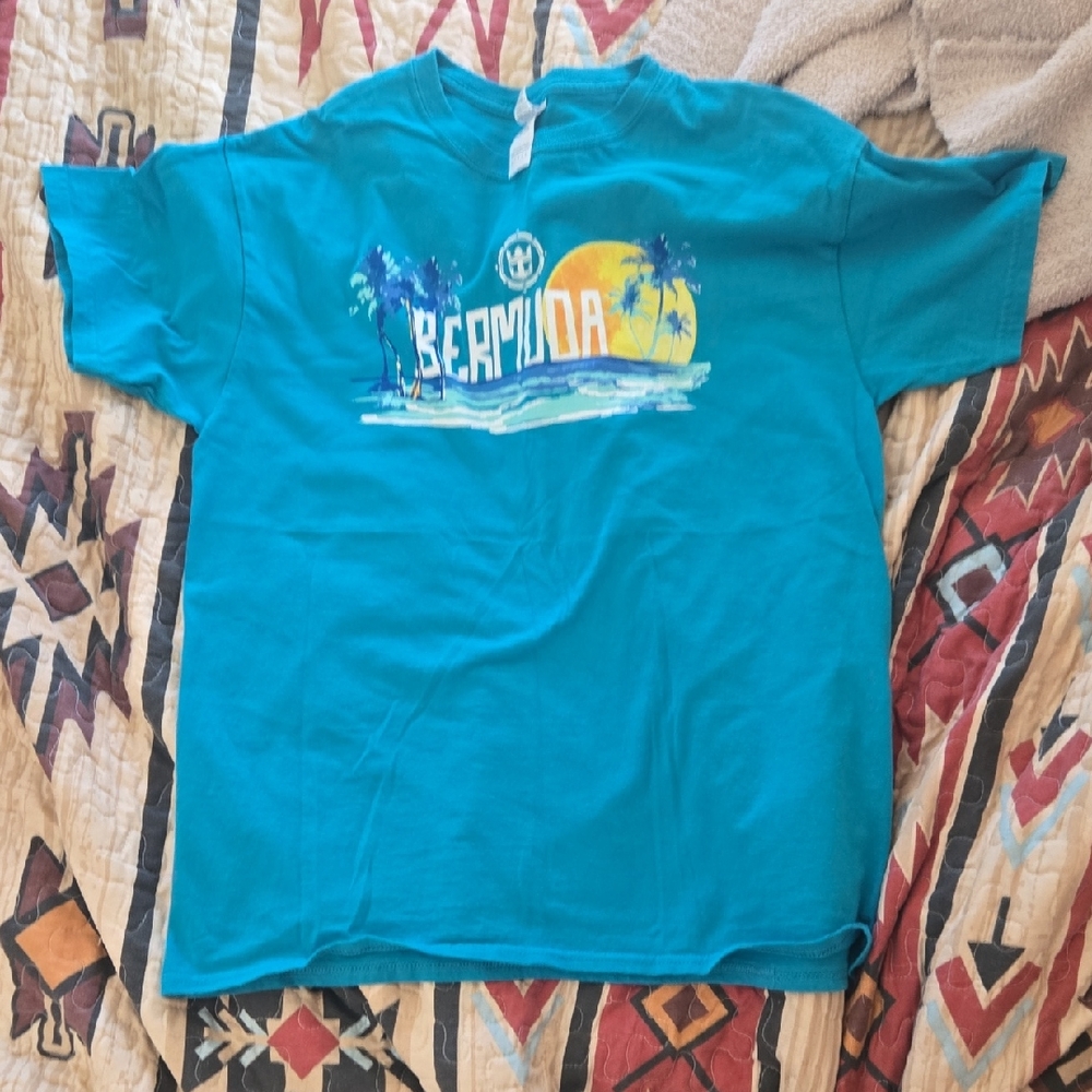 Teal Bermuda Graphic T-Shirt